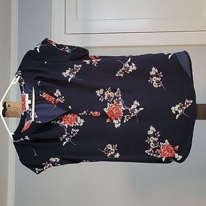 Navy Blouse - size L